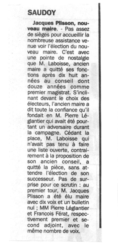 election du maire